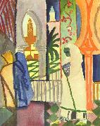 August Macke, In the Temple Hall